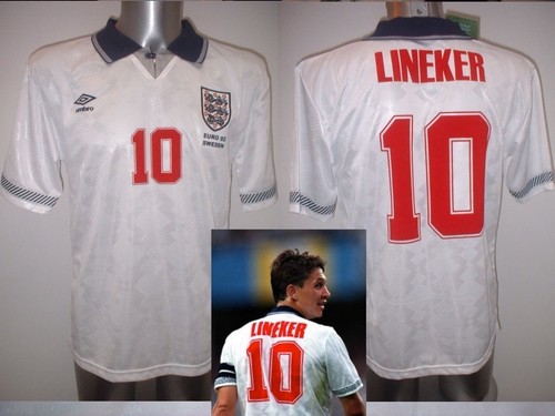 England lineker retro shirt - england,