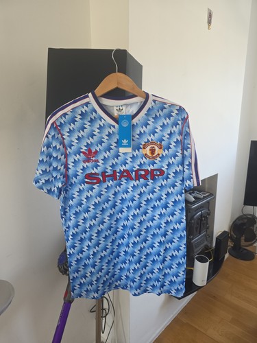 Mufc retro jersey 1990 92 - jersey, l